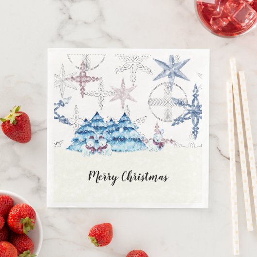 Weihnachts-Party Napkins, Abendgröße Serviette (Beispiel)