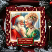 Weihnachts-Party Napkins Red Gold Green Santa Serviette