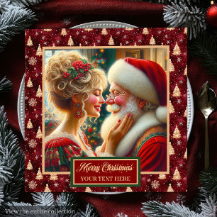 Weihnachts-Party Napkins Red Gold Green Weihnachts Serviette