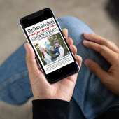 Weihnachts-Party Niedliche Zeitung Custom Einladung