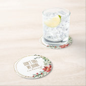 Weihnachts-Party Nimm mir nicht mein Getränk, das Runder Pappuntersetzer (Vor Ort)