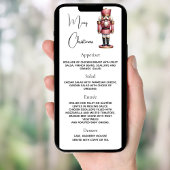 Weihnachts Party Nutcracker Dinner Karte