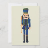 Weihnachts Party Nutcracker Kleiner Schlagzeugknab Einladung (Rückseite)