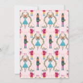 Weihnachts-Party Nutcracker Pink Einladung (Rückseite)