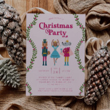 Weihnachts-Party Nutcracker Pink