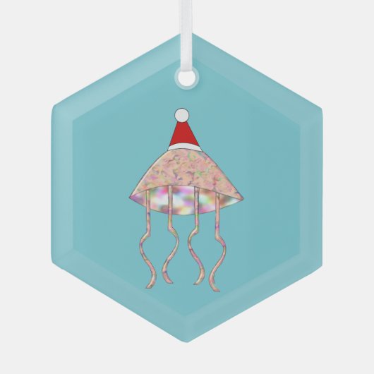 Weihnachts-Party Ornament Aus Glas (Vorderseite)