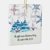 Weihnachts-Party-Ornament mit Snowmen Keramikornament (Rechts)