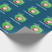 Weihnachts-Party Pajamas Cookie Baker Geschenkpapier (Ecke)