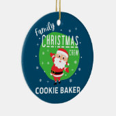 Weihnachts-Party Pajamas Cookie Baker Keramik Ornament (Rechts)