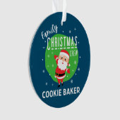 Weihnachts-Party Pajamas Cookie Baker Ornament (Vorderseite)
