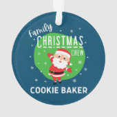Weihnachts-Party Pajamas Cookie Baker Ornament (Rückseite)