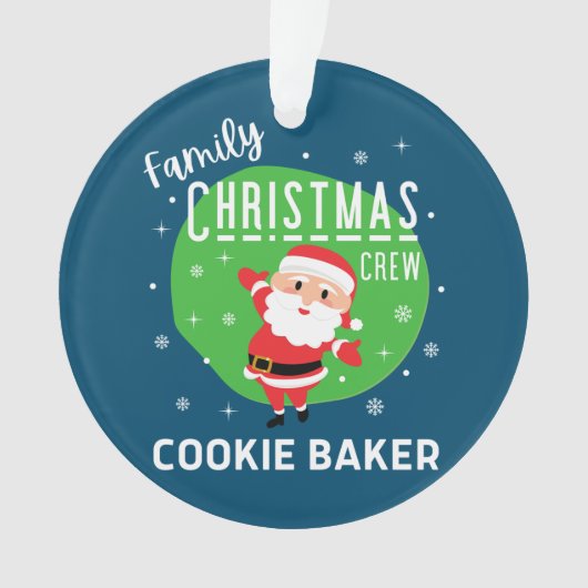 Weihnachts-Party Pajamas Cookie Baker Ornament (Vorderseite)