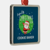Weihnachts-Party Pajamas Cookie Baker Ornament Aus Metall (Rechts)