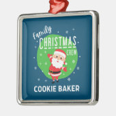 Weihnachts-Party Pajamas Cookie Baker Ornament Aus Metall (Links)