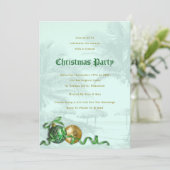 Weihnachts-Party Palmen Bäume Küste Einladung (Stehend Vorderseite)