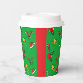 Weihnachts Party Paper Cups - Niedliches Urlaubsmu Pappbecher (Links)