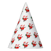 Weihnachts-Party-Papier mit Weihnachtsmann hassen Partyhütchen (Links)