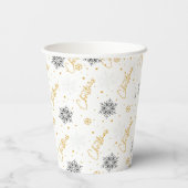 Weihnachts-Party Pappbecher (Rückseite)