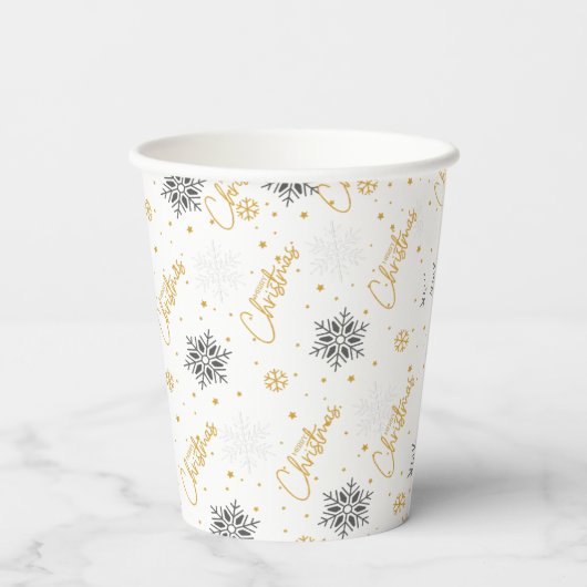 Weihnachts-Party Pappbecher (Rückseite)