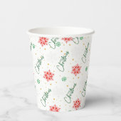 Weihnachts-Party Pappbecher (Rückseite)