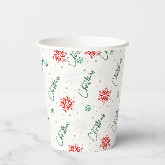 Weihnachts-Party Pappbecher (Rückseite)