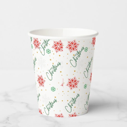 Weihnachts-Party Pappbecher (Links)