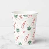 Weihnachts-Party Pappbecher (Rückseite)