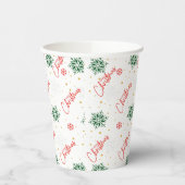 Weihnachts-Party Pappbecher (Links)