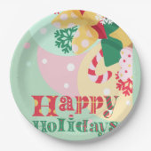 Weihnachts-Party Pappteller (Vorderseite)