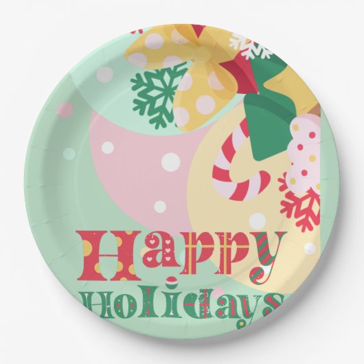 Weihnachts-Party Pappteller (Vorderseite)