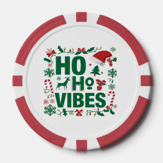 Weihnachts Party Poker Chip - Ho Ho Vibes