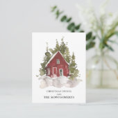 Weihnachts-Party Postkarte (Stehend Vorderseite)