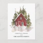 Weihnachts-Party Postkarte (Vorderseite)