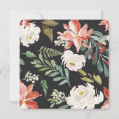 Weihnachts-Party Red Buffalo Karierter Kranz Einladung (Rückseite)