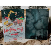 Weihnachts-Party Red Truck Gift Construction Birth Einladung