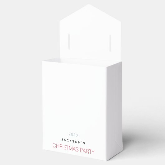 Weihnachts-Party Rentiere modern minimalistisch Geschenkschachtel (Geöffnet)