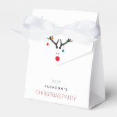 Weihnachts-Party Rentiere modern minimalistisch Geschenkschachtel (Vorderseite)