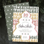 Weihnachts Party Retro Groovy Frische Pasta machen Einladung