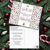 Weihnachts-Party Rettete den Weihnachtsfeiertag Postkarte