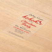 Weihnachts-Party rufen All You Ho Hos Acryleinladungen (Ablage )