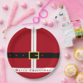 Weihnachts-Party Santa Paper Teller (Party)