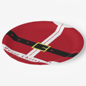 Weihnachts-Party Santa Paper Teller (Schrägansicht)