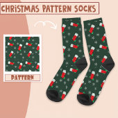 Weihnachts Party Santa Socks Muster Socken