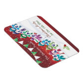 Weihnachts-Party, Save the Date, Jolly Snowmen Magnet (Rechte Seite)