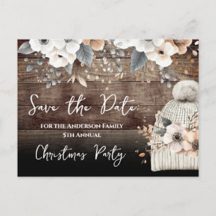 Weihnachts-Party Save the Date Postkarte