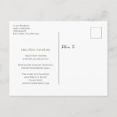 Weihnachts-Party Save the Date Postkarte (Rückseite)