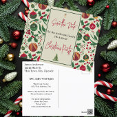 Weihnachts-Party Save the Date Postkarte