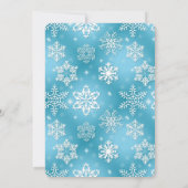 Weihnachts-Party-Schneeflocke Einladung (Rückseite)