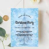 Weihnachts-Party-Schneeflocken Einladung