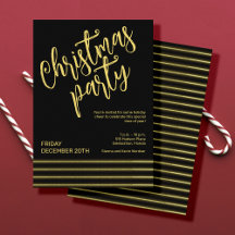 Weihnachts-Party schwarz und gold